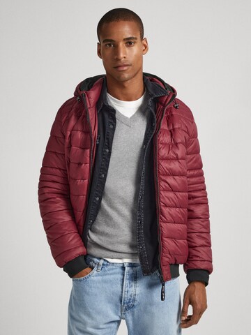 Pepe Jeans Winter Jacket ' BILLY ' in Red: front