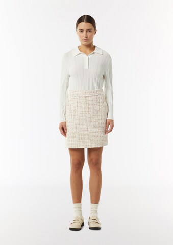 COMMA Rok in Beige: voorkant