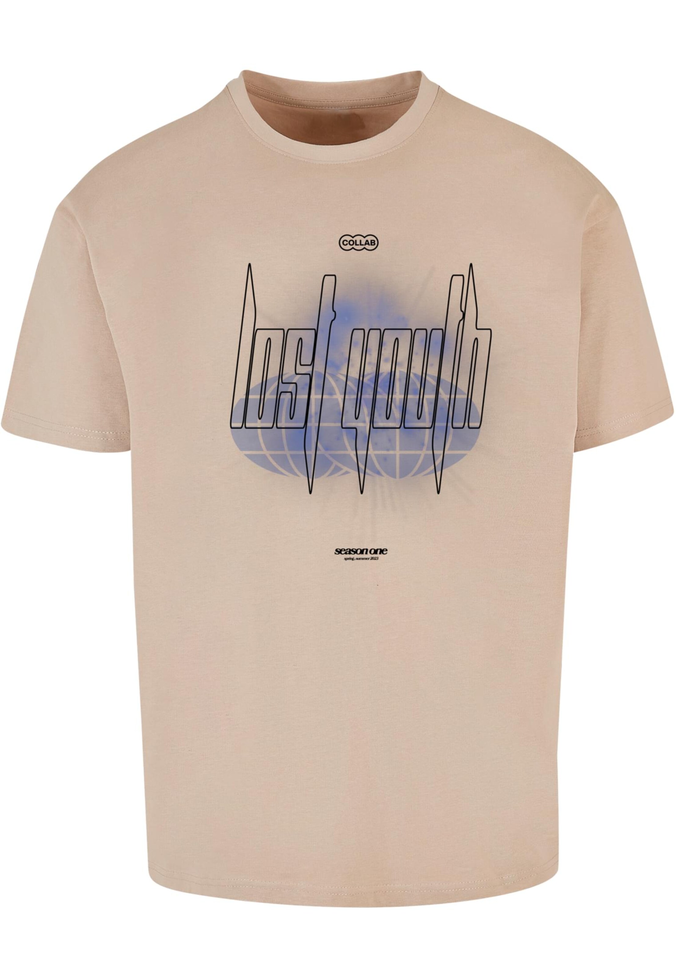 Maglietta di Lost Youth in beige: frontale