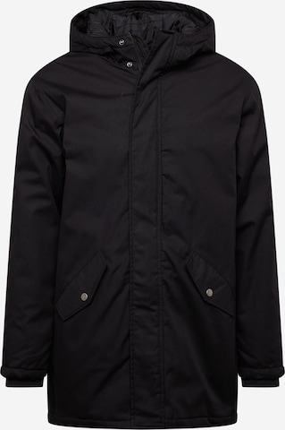 !Solid Winter Jacket in Black: front