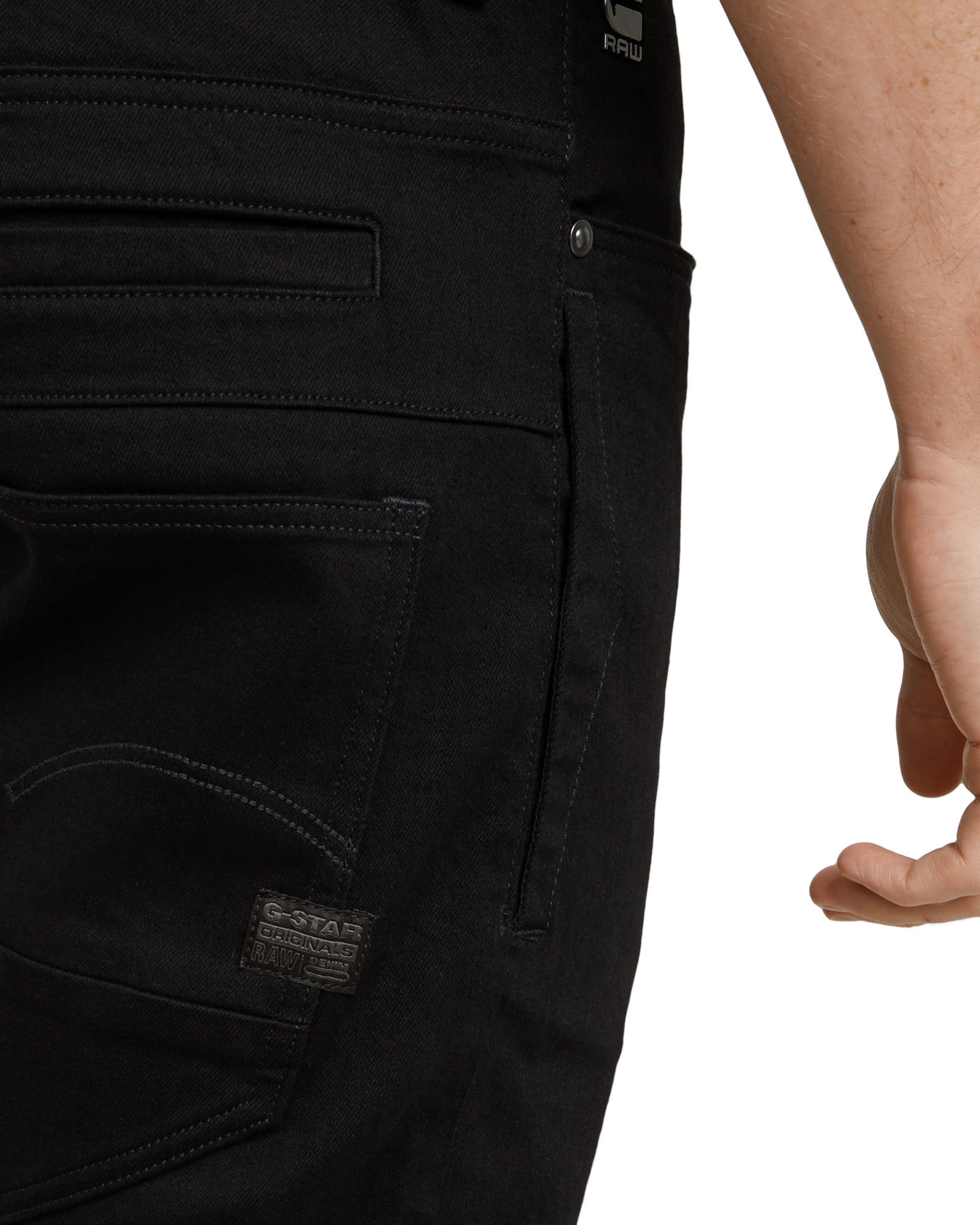 melns G-STAR Piegulošs Džinsi 'D-Staq 3D'