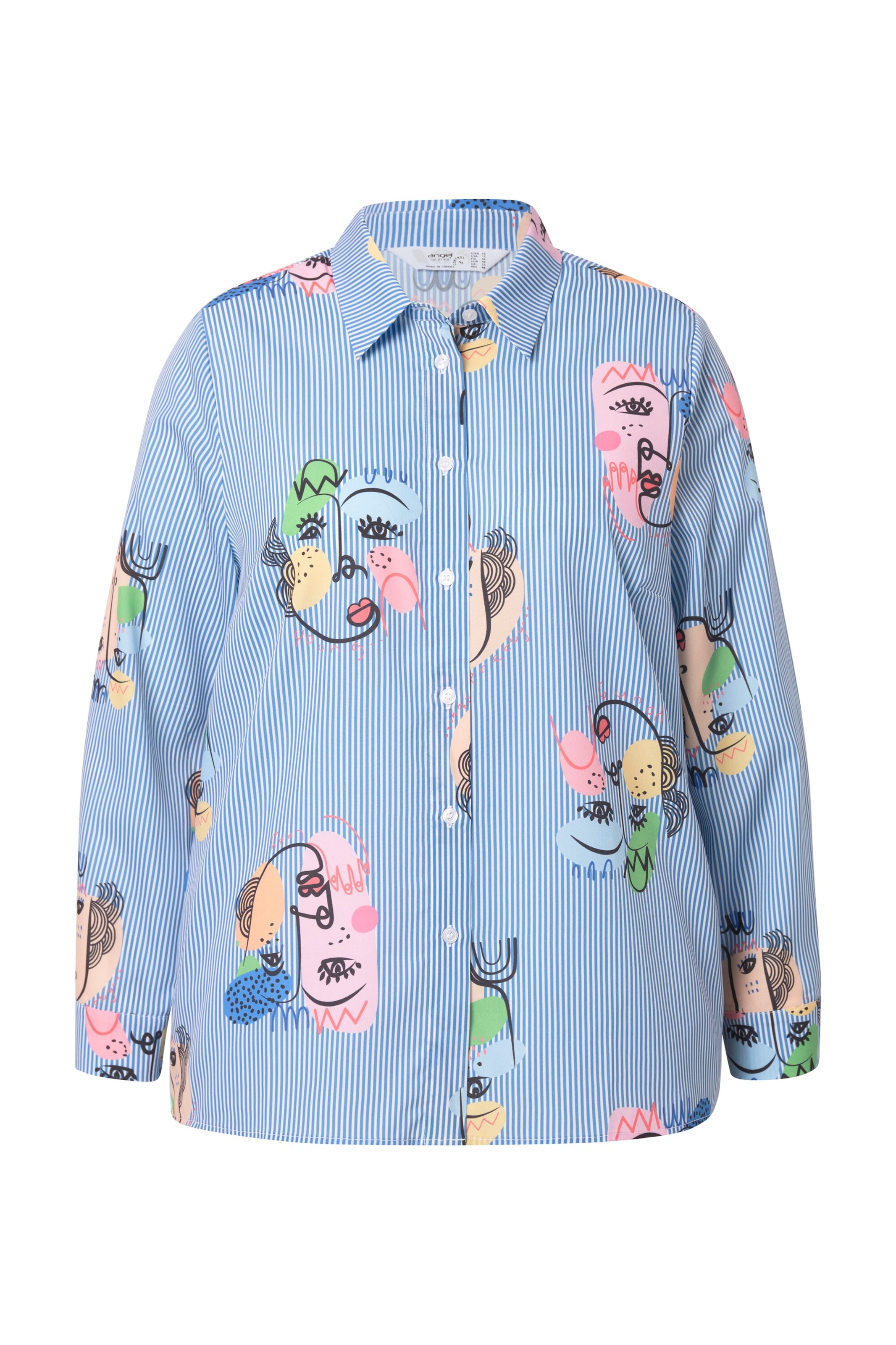 Angel of Style Blouse in Blauw: voorkant