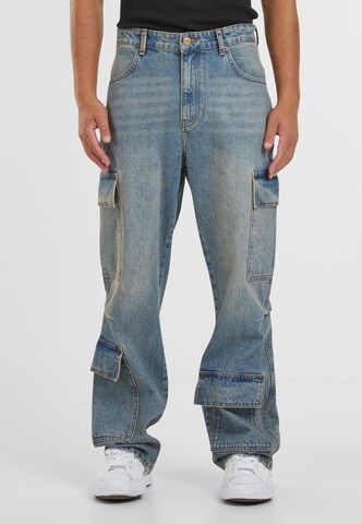 Baggy Jeans cargo 'Vorin' 2Y Studios en bleu : devant