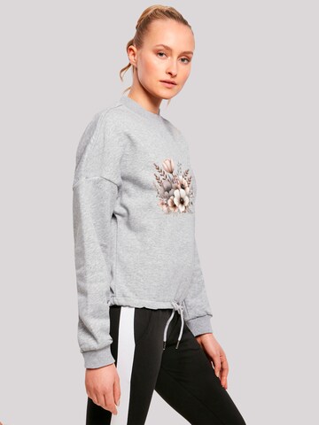F4NT4STIC Sweatshirt 'Blumenstrauß Boho' in Grey