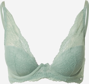 Lindex Triangle Bra 'Gia' in Green: front