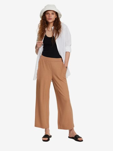 Wide leg Pantaloni di ESPRIT in marrone