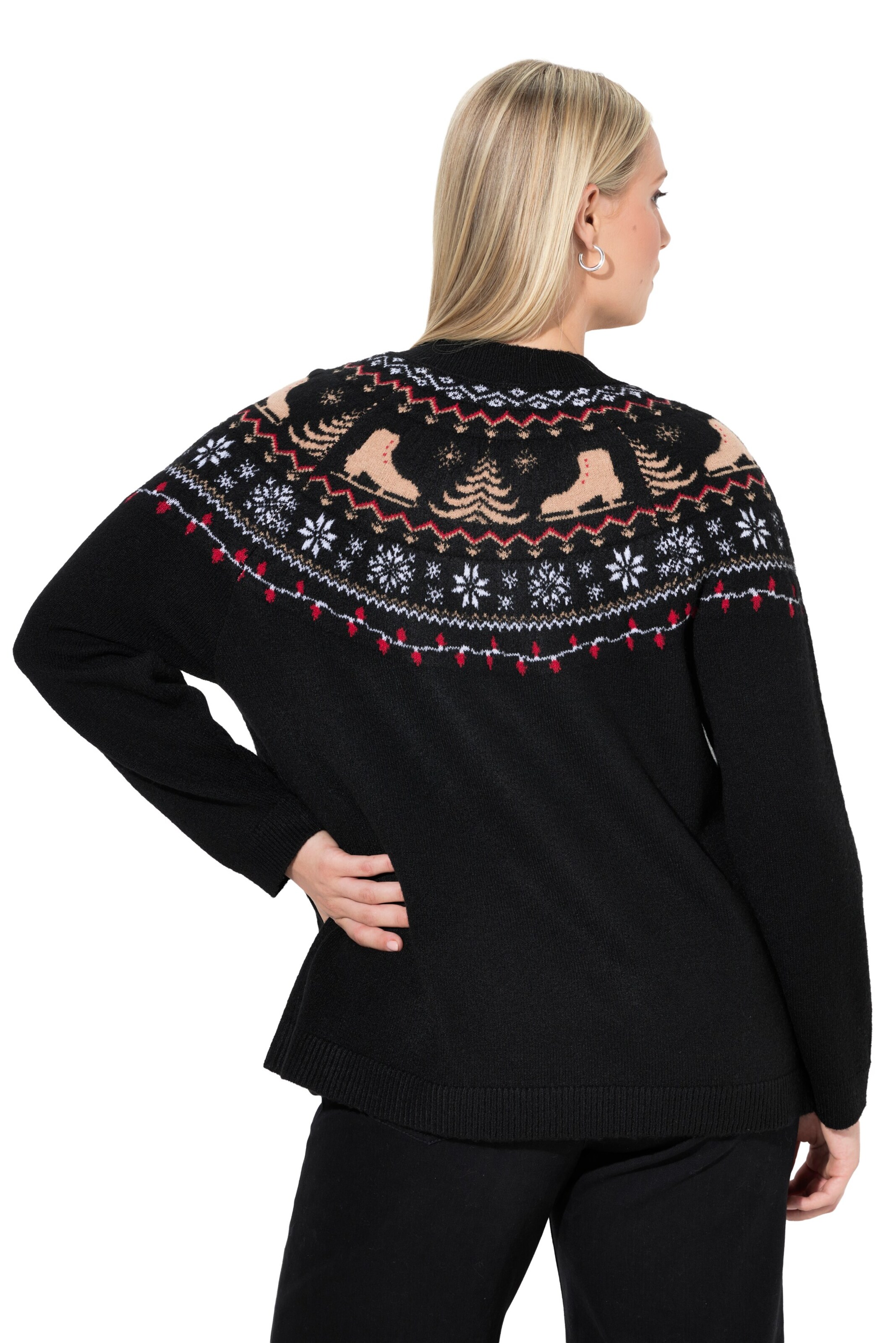 Ulla Popken Pullover in Schwarz