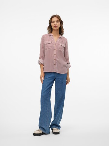 VERO MODA Bluse 'VMBumpy' i rød