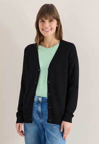 CECIL Knit Cardigan in Black: front