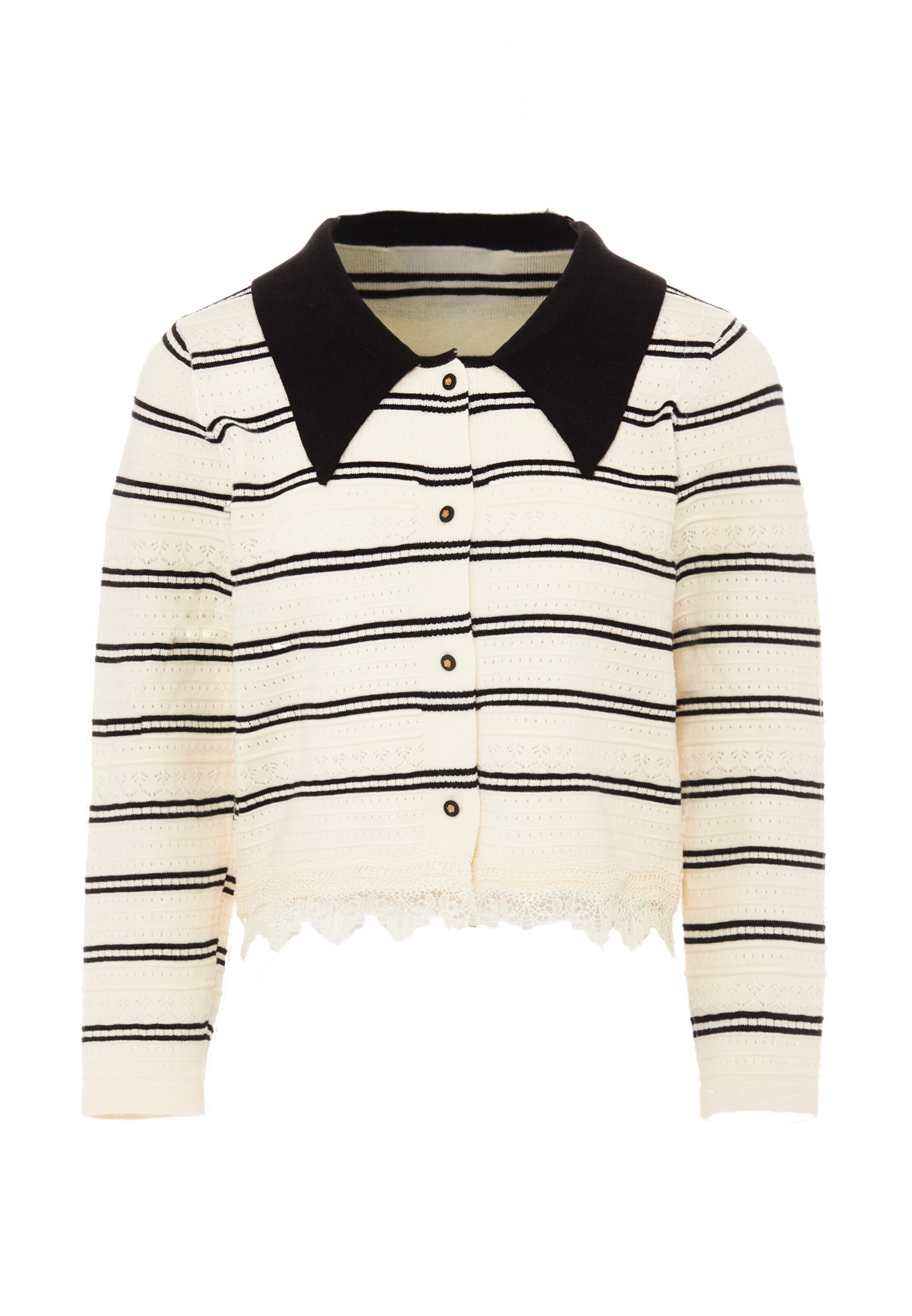 NAEMI Knit cardigan in Black: front