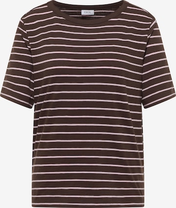 CECIL T-Shirt in Braun: Vorderseite