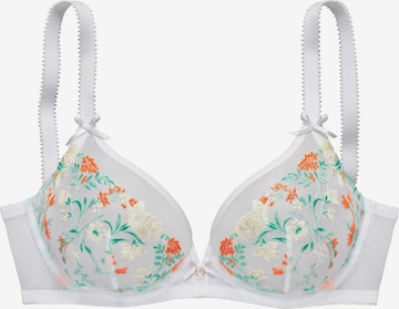 balta LASCANA Marškinėliai Liemenėlė: priekis