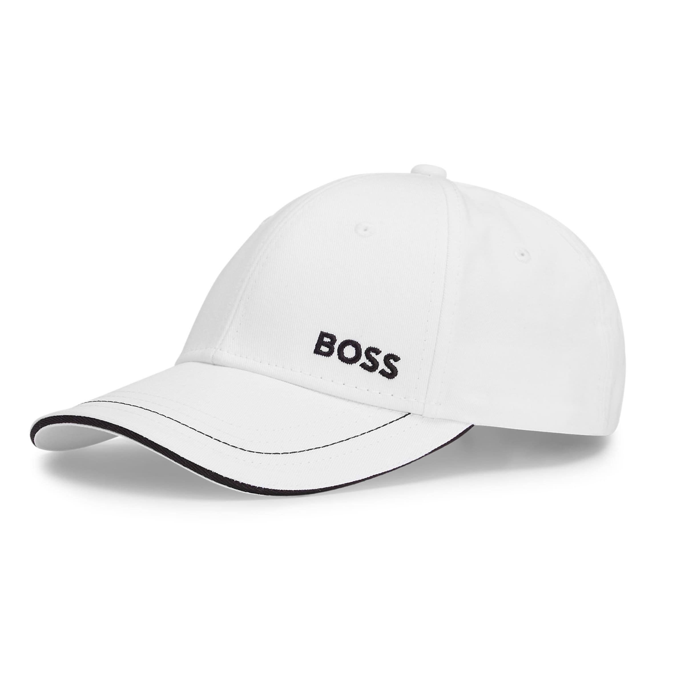 BOSS - Gorra en blanco: frente