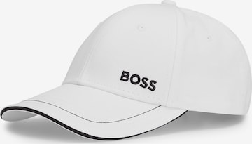 Cappello da baseball di BOSS in bianco: frontale