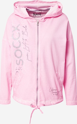 Soccx Sweatjacka i rosa: framsida