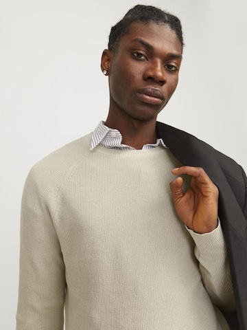 JACK & JONES Sweater 'Matt' in Beige