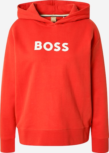 BOSS Orange Sweatshirt 'Edelight' in feuerrot / weiß, Produktansicht