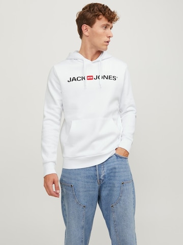 JACK & JONES Sweatshirt 'Corp' in White: front