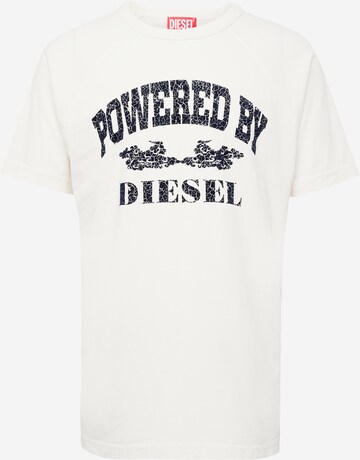 DIESEL T-shirt 'T-RUST' i vit: framsida