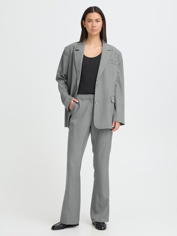 ICHI Flared Pants 'IHFAVA' in Grey
