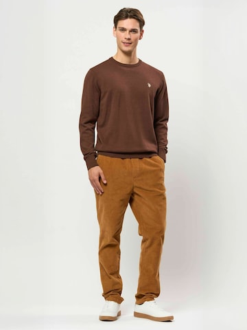 U.S. POLO ASSN. Pullover ' UMAdair ' in Braun: Vorderseite