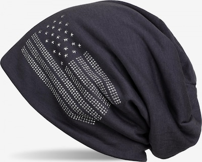 styleBREAKER Mütze 'Beanie mit USA Flagge aus Strass' in 54-64 in anthrazit, Produktansicht