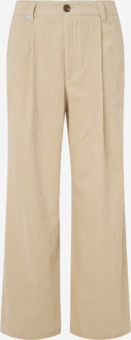 Pantaloni con pieghe 'DANNA' di Pepe Jeans in bianco: frontale