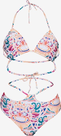Kadoo Bikini 'ECONYL® Barong Simplified Set 2-tlg. wendbar' in Mischfarben: Vorderseite