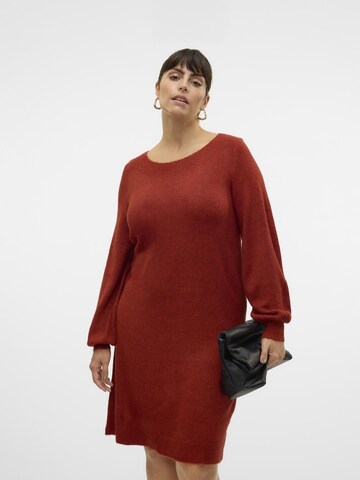 Abito in maglia 'CLEFILE' di Vero Moda Curve in rosso: frontale
