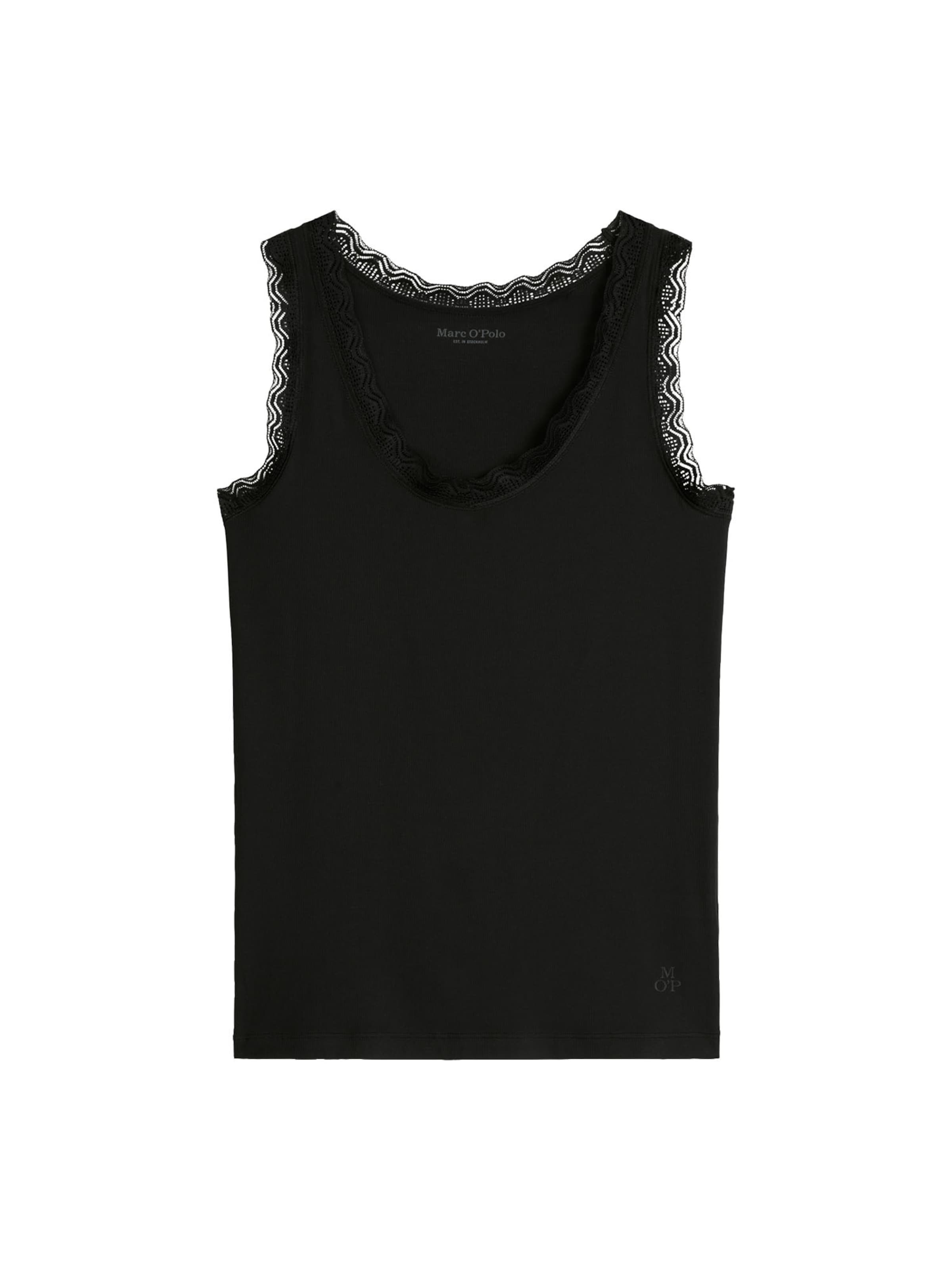 Haut ' Alltags-Basics ' Marc O'Polo en noir : devant