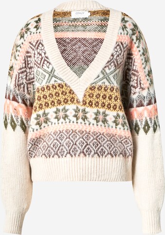 ONLY Sweater 'RITA' in Beige: front