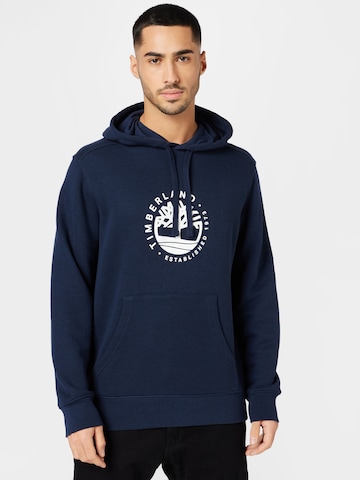 TIMBERLAND Sweatshirt in Blauw: voorkant