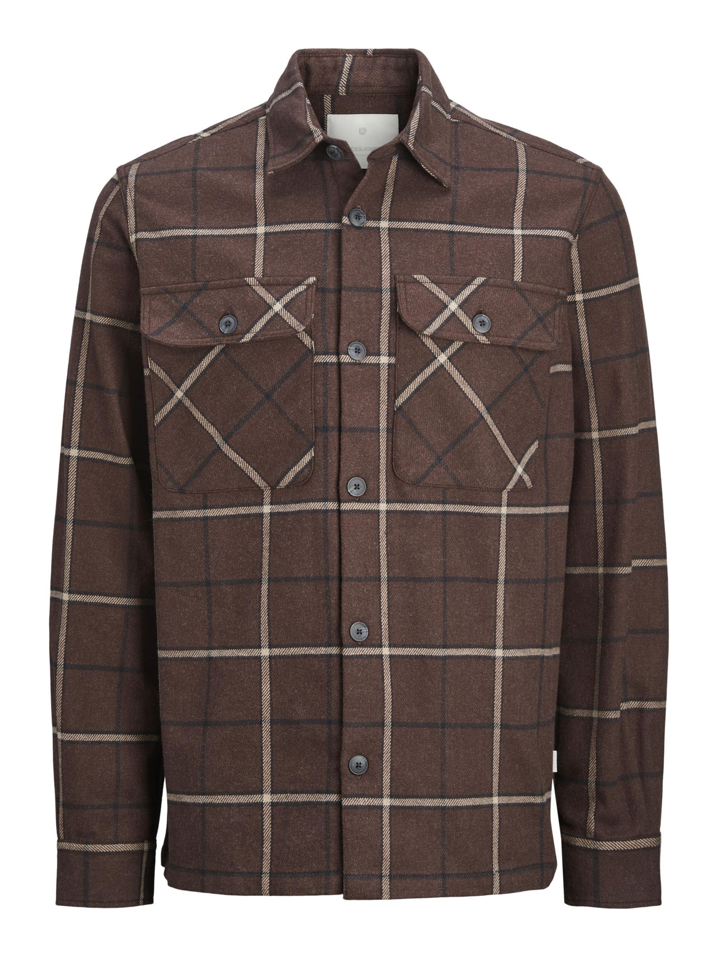 JACK & JONES Overhemd 'JPRRaymond' in Bruin: voorkant