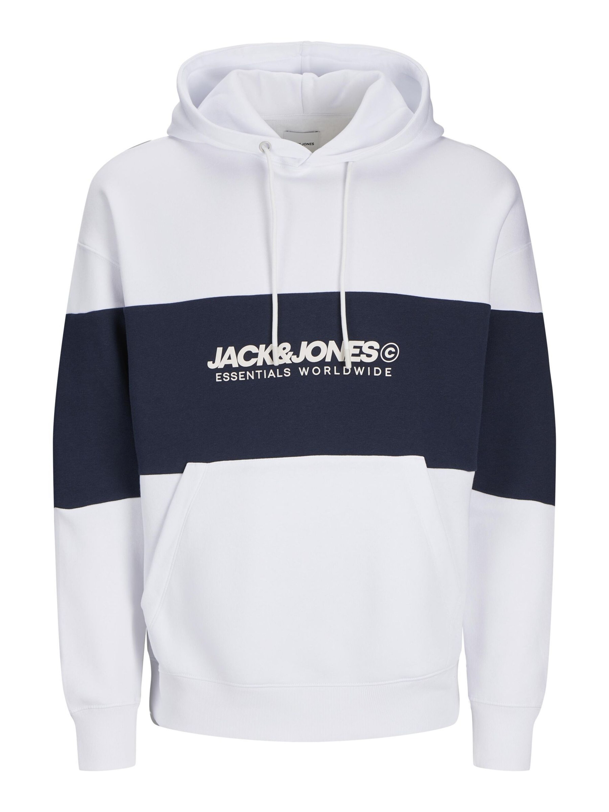 JACK & JONES Sweatshirt 'JJELegacy' in Wit: voorkant