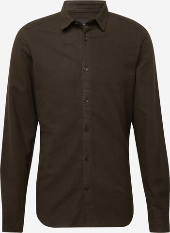 Coupe slim Chemise 'ARI' Only & Sons en vert : devant