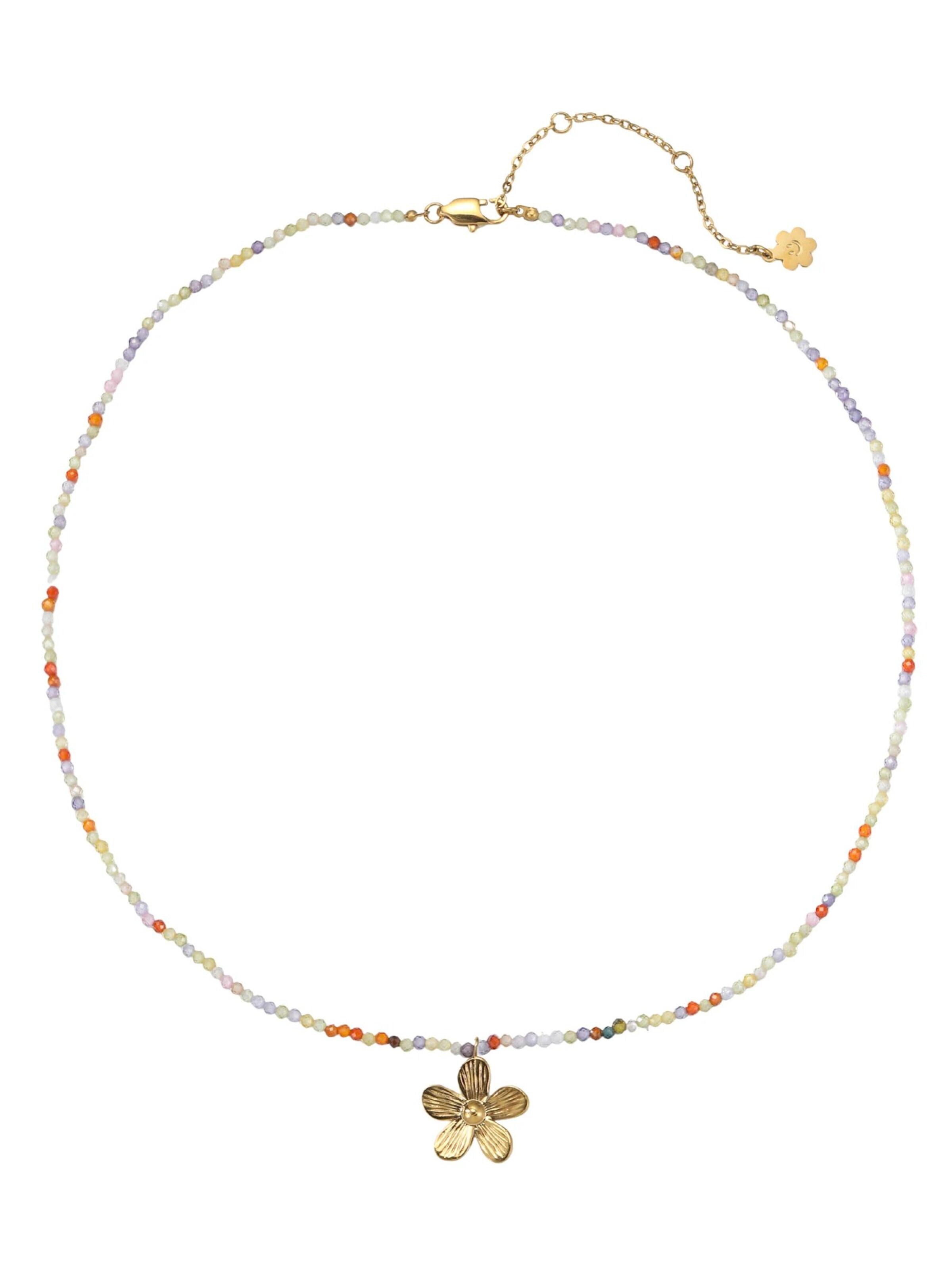 Hey Happiness - Cadena 'Vibrant Summer Daisy' en oro