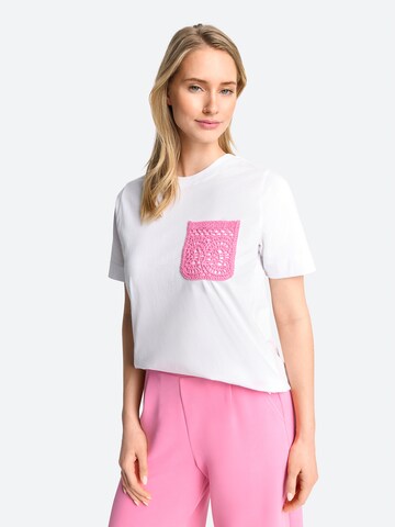 T-shirt Rich & Royal en blanc : devant