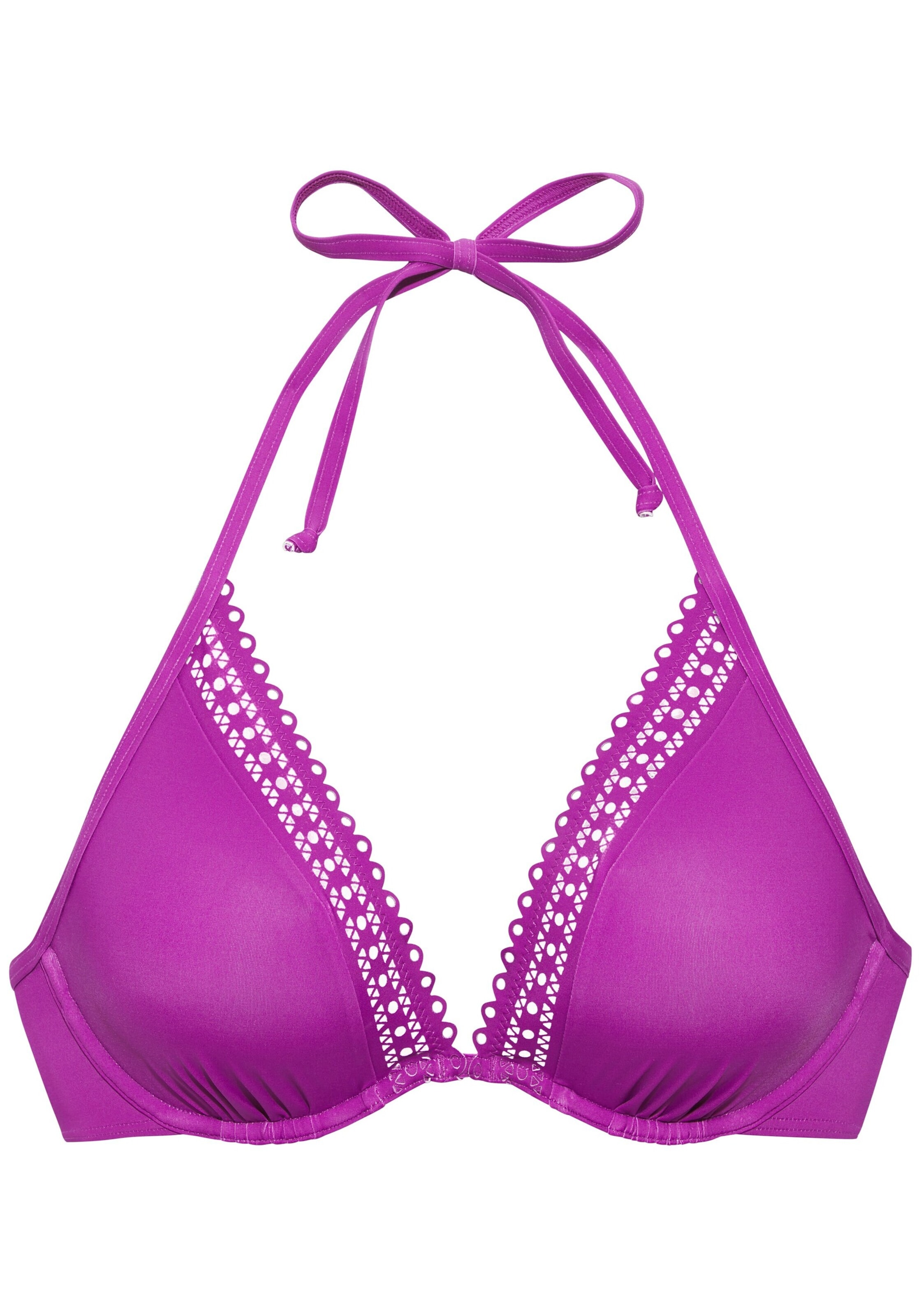 s.Oliver Trojuholníky Bikinový top - Fialová: predná strana