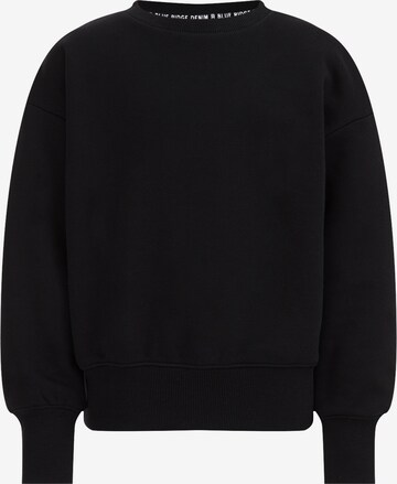 WE Fashion Sweatshirt in Zwart: voorkant