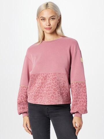 Sweat-shirt EA7 Emporio Armani en rose : devant