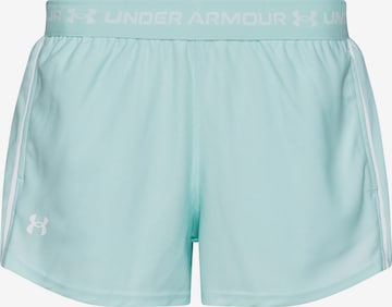 UNDER ARMOUR Workout Pants 'Play Up' in Green: front