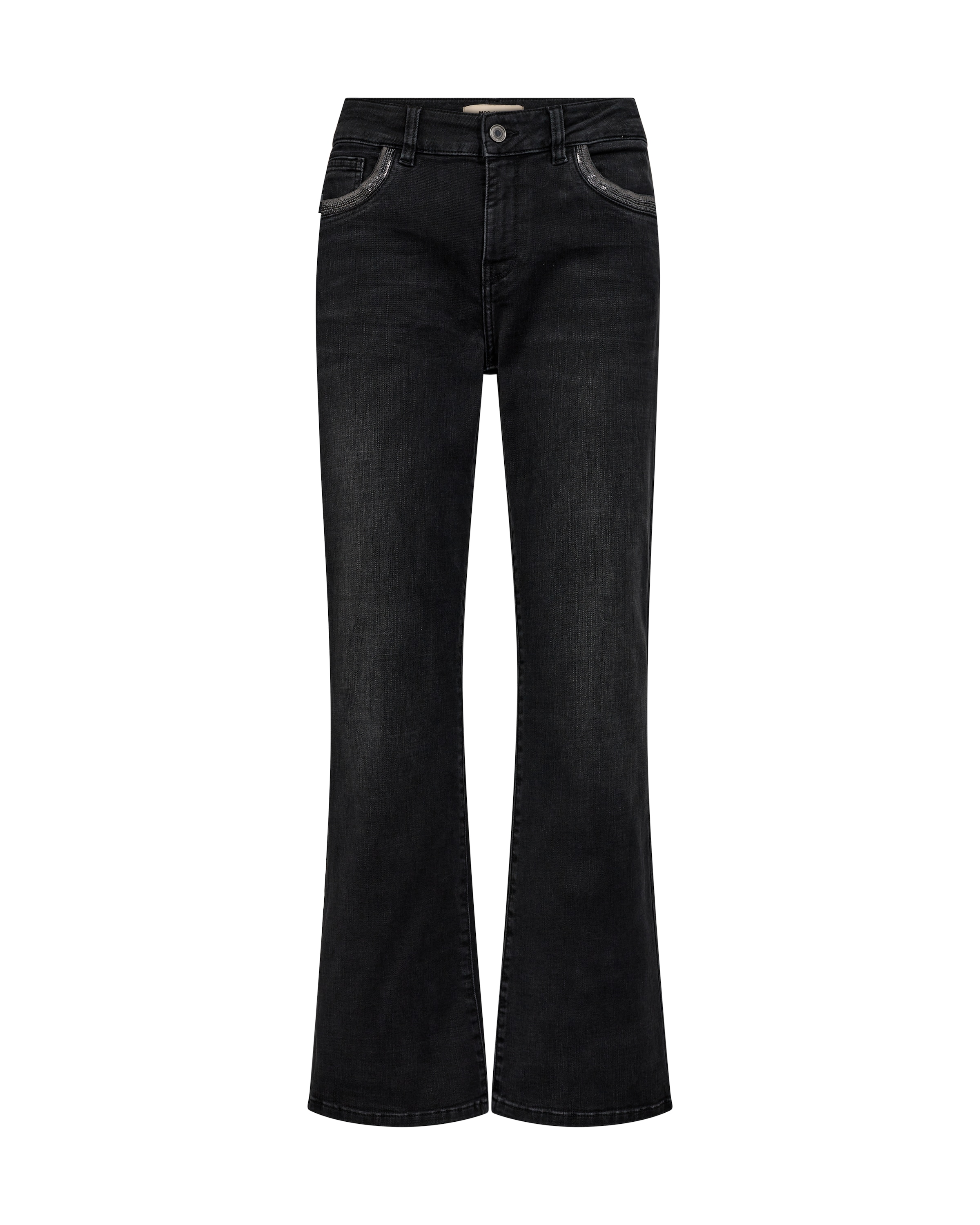 MOS MOSH Flared Jeans 'MMCecilia Perla' i grå: framsida