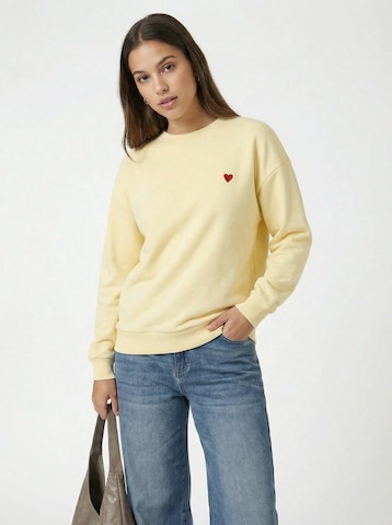 studioselect Μπλούζα φούτερ 'Eva' σε κίτρινο: μπροστά