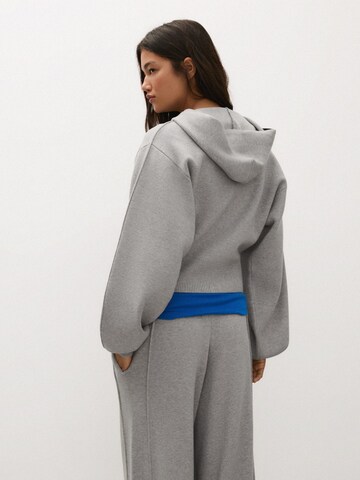 Bershka Knit cardigan in Grey