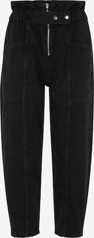 River Island Petite Tapered Τζιν σε μαύρο: μπροστά