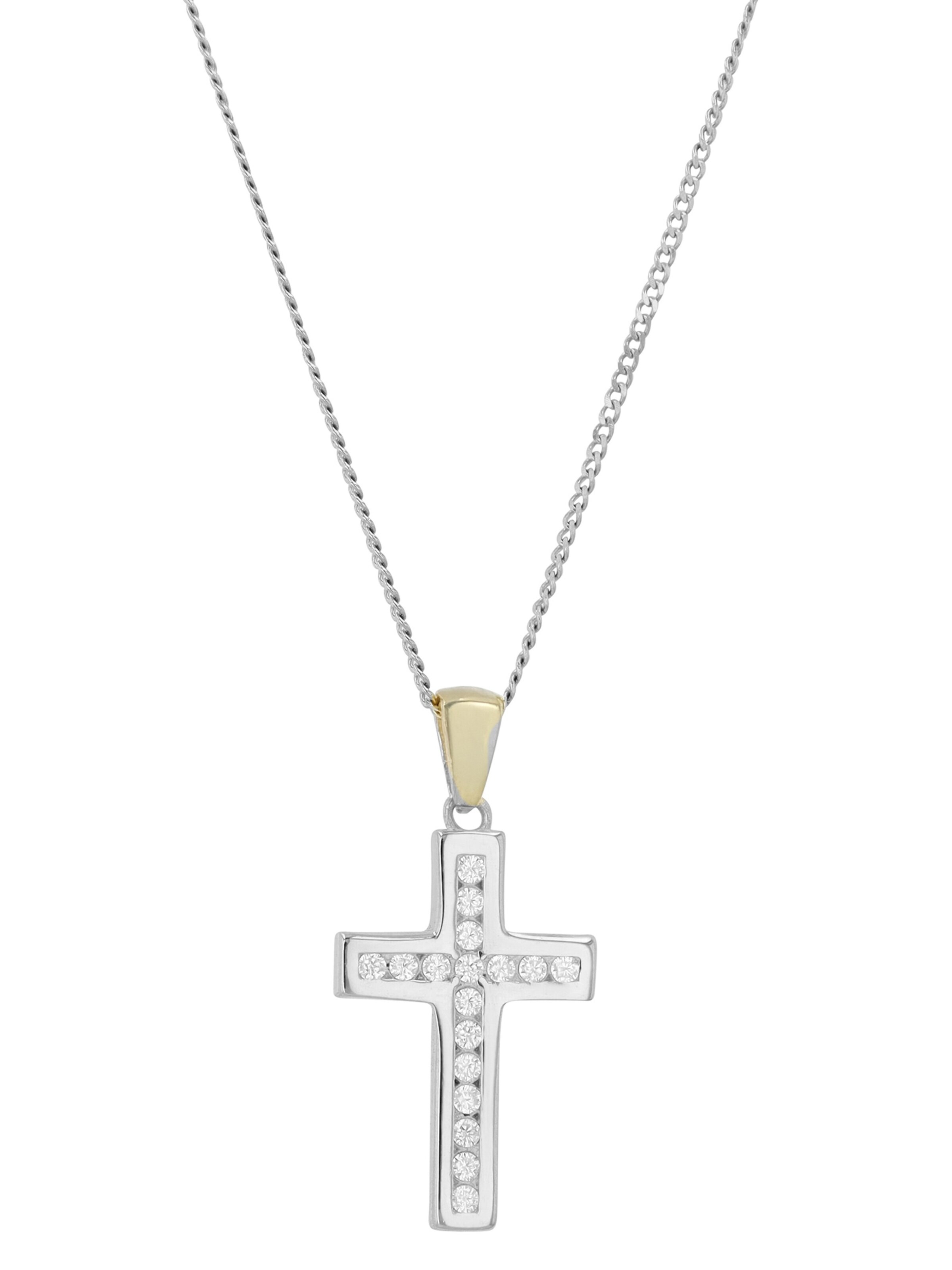 Akzent Pendant '"Uaan" aus 925 Sterlingsilber, rhodiniert, langlebig' in Silver: front