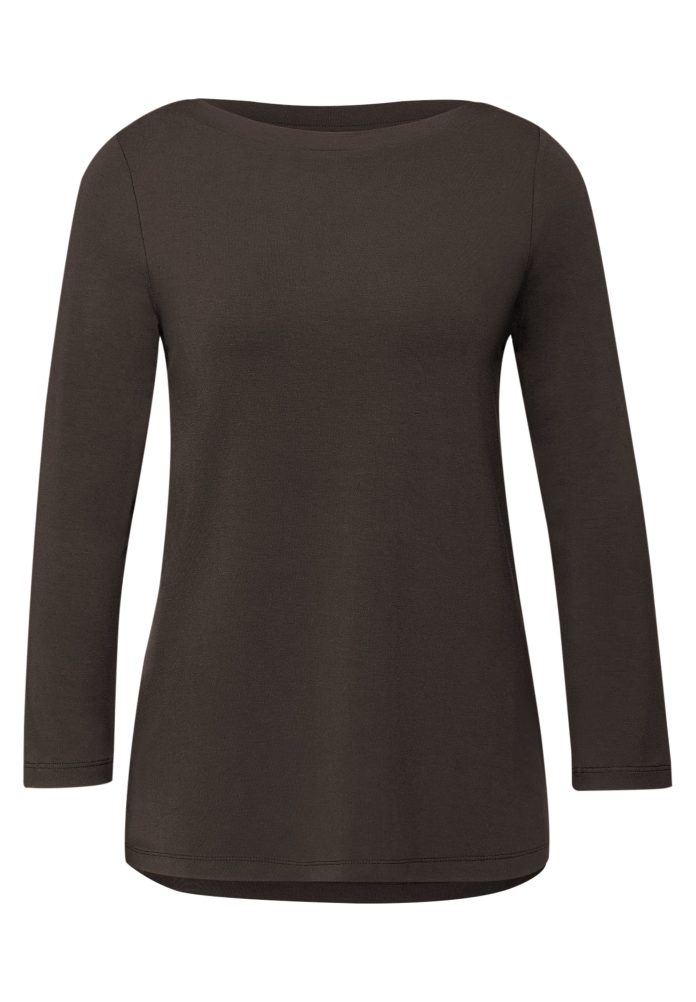 STREET ONE Shirt in Brown: front