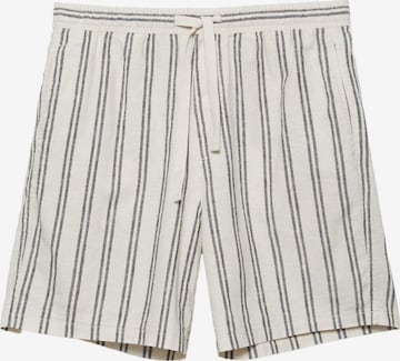 Pantaloni de la Pull&Bear pe bej: față