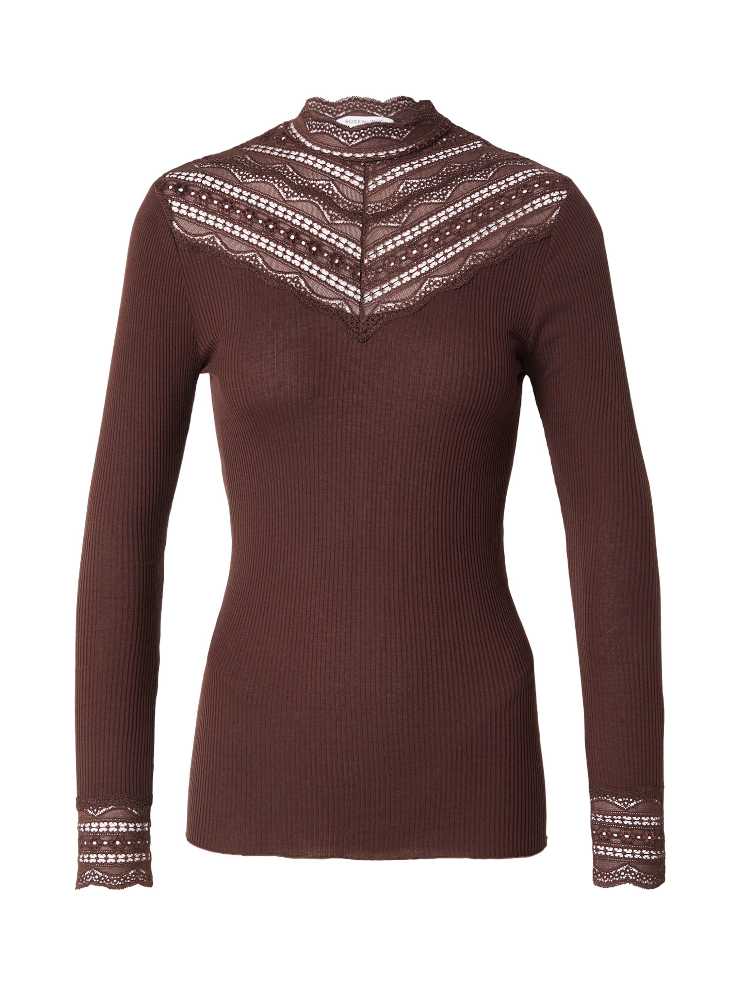 rosemunde Shirt in Bruin: voorkant