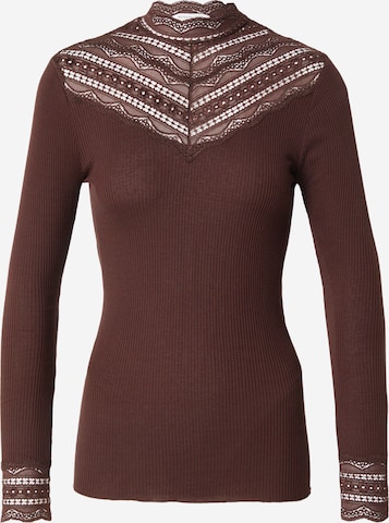 rosemunde Shirt in Bruin: voorkant